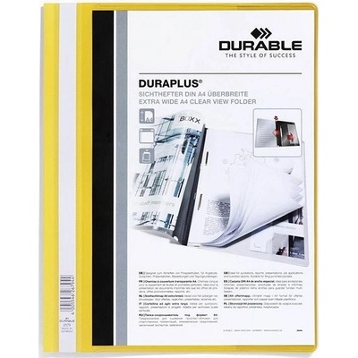 Durable A4 plastový s vreckom žltý