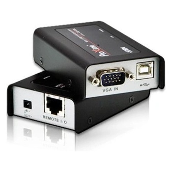 Aten KVM екстендър ATEN CE100, от USB B(ж) HDB-15(VGA)(м) към 2x USB A(ж) HDB-15(VGA)(ж), разстояния до 100m (CE100)
