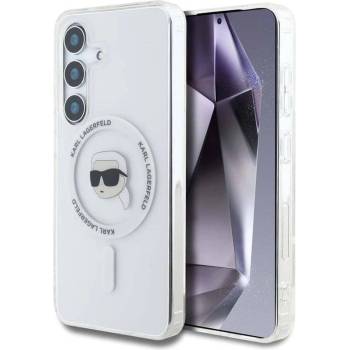 KARL LAGERFELD Magsafe Калъф за Samsung S25, Karl Lagerfeld IML Choupette Head Case, Прозрачен (KLHMS25SHLSKIH)