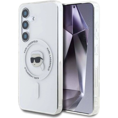 KARL LAGERFELD Magsafe Калъф за Samsung S25, Karl Lagerfeld IML Choupette Head Case, Прозрачен (KLHMS25SHLSKIH)