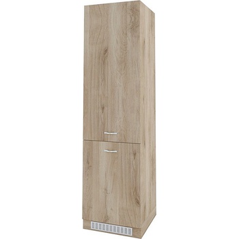 ИРИМ Колонен шкаф за вграждане на хладилник с две врати Сити АРДА-50 дъб сонома арвен / дъб сонома арвен 60 см