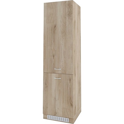 ИРИМ Колонен шкаф за вграждане на хладилник с две врати Сити АРДА-50 дъб сонома арвен / дъб сонома арвен 60 см