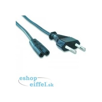 Kabel GEMBIRD síťový 1,8m VDE 220/230V napájecí notebook 2 pin