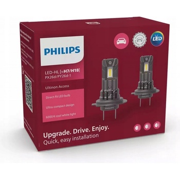 Philips LED U2500 CX H7/H18 PX26d/PY26d-1/16W/12V 2 ks