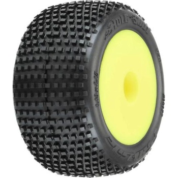 Pro-Line колело 1: 18, гуми Hole Shot, диск H8 жълт (2) (Losi Mini-T)