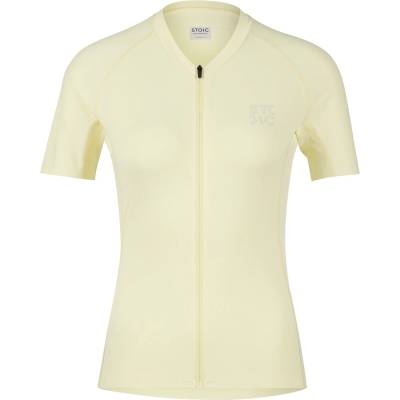 Stoic Дамска фланелка с къс ръкав за колоездене Stoic Women's DalslandSt. Gravel Jersey S/S Cycling jersey - Soft Yellow (156-3072-0314)