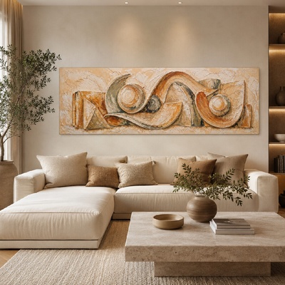 Obraz na plátně - Šalamounovy koule FeelHappy.cz Rozměr (Šířka/Výška): 210 x 70 cm