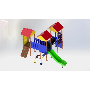 Playfactory КОМБИНИРАНО ДЕТСКО СЪОРЪЖЕНИЕ funny houses ps0021 (ps0021)