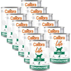 Calibra Dog Life Adult Патица с ориз 12x400г