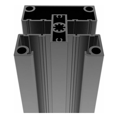 Hliníkový plotový profil/stĺpik 80×80 mm – 2,5 m Antracit R7016