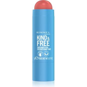 Rimmel Kind & Free мултифункционален грим за очи, устни и лице цвят 001 Caramel Dusk 5 гр