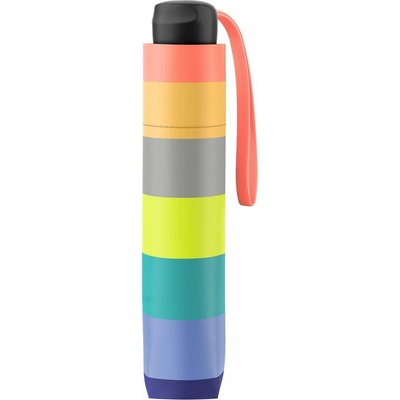 Benetton Multistripe Fresh Salmon Super Mini deštník skládací vícebarevný