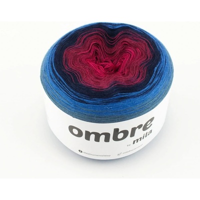 MILA OMBRE MERINO 1200m/3nitka MM05 - Oheň a led