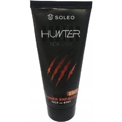 Soleo HUNTER for men pre mužov power bronzer face and body krém do solária 150 ml