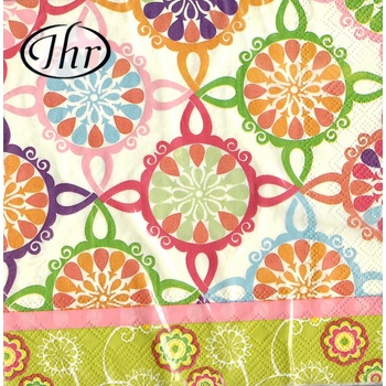 IHR Servítky veľké Tile Pink 33x33cm