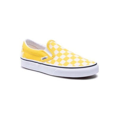 Vans Classic Slip-On checkerboard cyber yelow/true white
