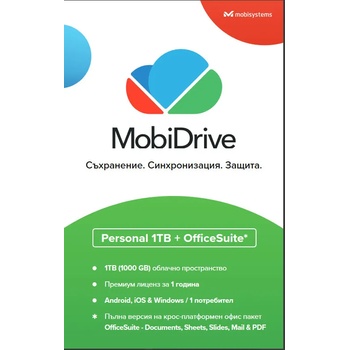 Mobisystems Абонамент Mobisystems - MobiDrive Cloud, 1TB, 1 година