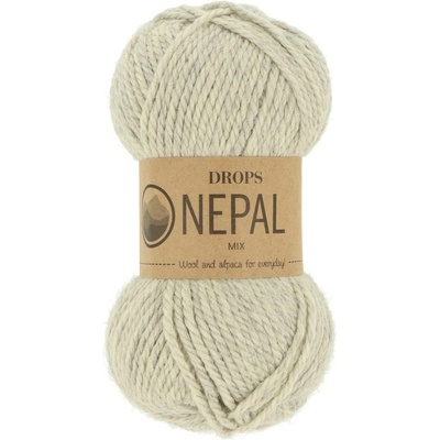 Drops Nepal MIX 0500 melírovaná béžovo šedá