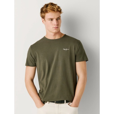 Pepe Jeans pánské khaki tričko PM5010180-728