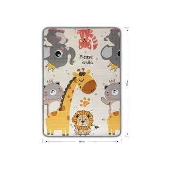 Milly Mally FOAM MAT - TWO-STONE - 4685 - ROLL-UP - KINDER - SEA AND AFRICA - 120x178 cm
