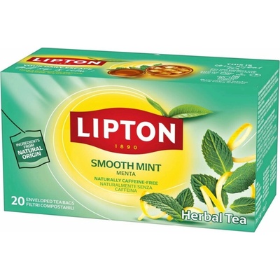 Lipton Smooth Mint bylinný čaj 20 čajových sáčků