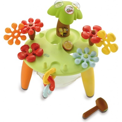Smoby Cotoons SKLÁDACÍ STOLEK activity tap tap s květy
