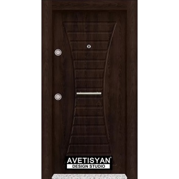 Image 1 of Haska Блиндирана врата Outdoor Бетопан Тъмен орех (цена без монтаж)