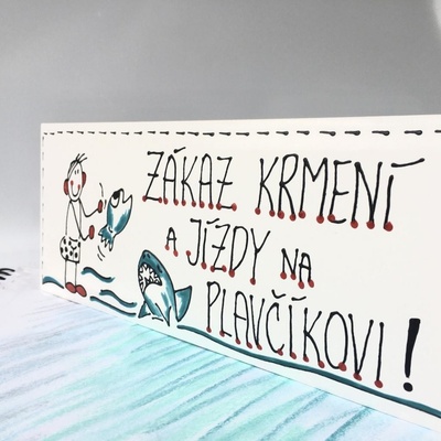Cedulka k bazénu