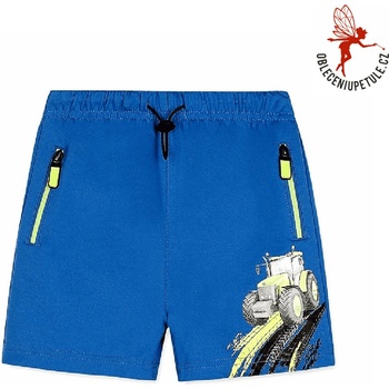 Kugo chlapecké kratasy s Traktorem modrá