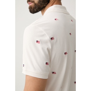 Tommy Hilfiger тениска с яка мъжка от памук (MW0MW43376)