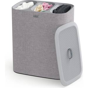 Joseph Joseph Tota - Trio 90 liter laundry basket with lid, 3 removable laundry bags with handles, gray - 50024 (50024)