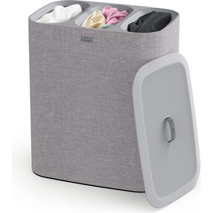 Joseph Joseph Tota - Trio 90 liter laundry basket with lid, 3 removable laundry bags with handles, gray - 50024 (50024)