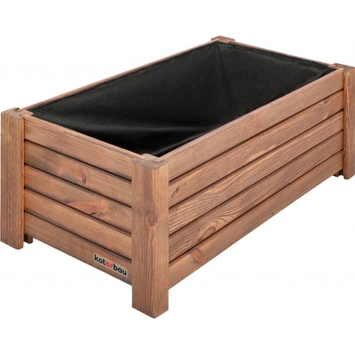 KOTARBAU Drevený kvetináč 60x33x25 cm borovicové drevo hnedý