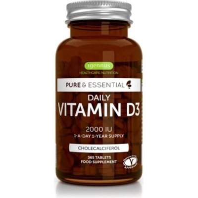 Igennus Pure & Essential Daily Vitamin D3 2000IU - 365 таблетки