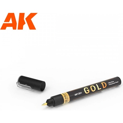 AK-Interactive Farbiaca fixka AK Gold metallic liquid marker zlatá