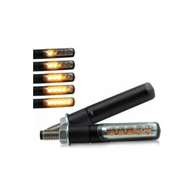 SMD LED blinkry BOLD SMOKE, sekvenční, hliníkové, černé (pár-2ks)