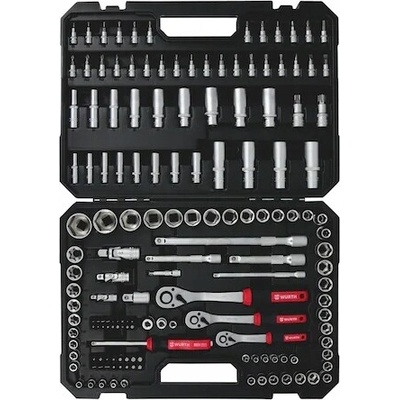 WURTH SADA NÁRAZOVÝCH KLÚČOV RED STRIPE 154 ks 3x RAČNE 1/4 3/8 1/2