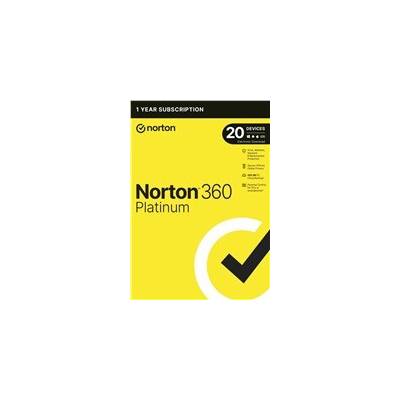 NORTON 360 PLATINUM 100GB +VPN 1 lic. 20 lic. 1 rok (21428036)