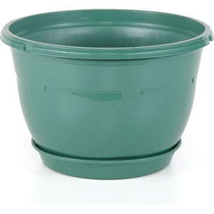 Serinova SERINOVA-Висяща саксия + кука 1, 7lt - ф18xh10cm ЗЕЛЕНА (SM01 - 18008) (0150324)