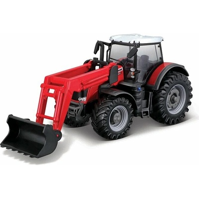 Bburago FARMLAND Traktor Massey Ferguson 8740S s předním nakladačem 10cm