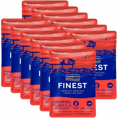 Fish4Dogs Finest Mackerel flakes 12 x 100 g