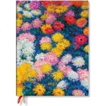 Paperblanks 2027 Monet's Chrysanthemums Ultra Softcover 12-Month Daily Planner, 432pg, 80gsm by Paperblanks