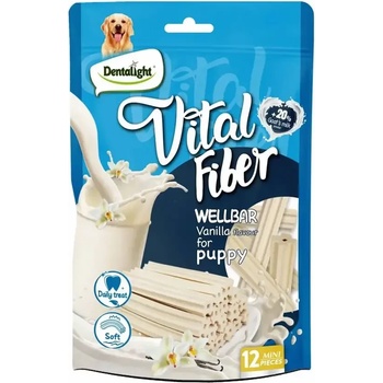 Dentalight Vital Fibre Wellbar Puppy Vanilla дентално лакомство за бебета 12бр, 80gr