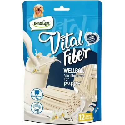 Dentalight Vital Fibre Wellbar Puppy Vanilla дентално лакомство за бебета 12бр, 80gr