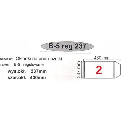 Narnia Obal na knihu B5 nastaviteľný č. 2 červený