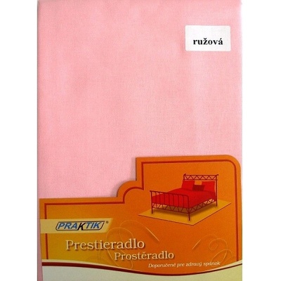EVENIT klasické prestieradlo ružové s gumou ružová Bavlna 180x200