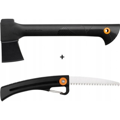 Set FISKARS sekera univerzální A6+pilka zahradní SW16 SOLID – Hledejceny.cz