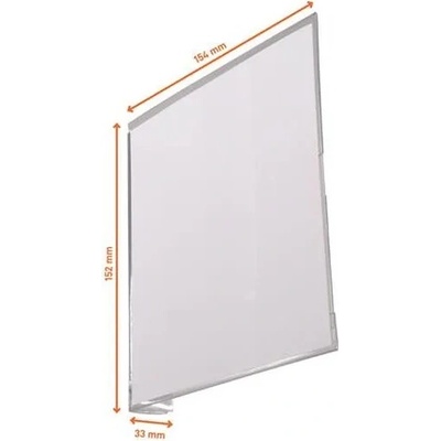 DURABLE Informačná tabuľka, 149x149 mm, samolepiaca, DURABLE, priehľadná