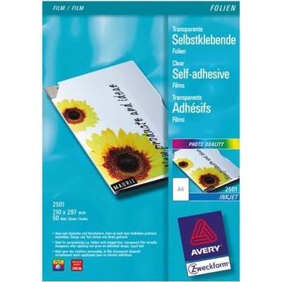 Avery Zweckform 2500 Samolepící fólie pro Inkjet 10 x A4 transparentní