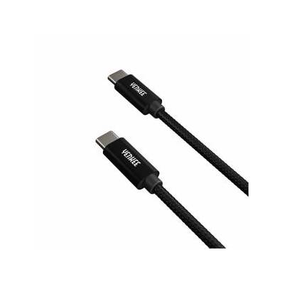 Кабел Yenkee USB Type-C към USB Type-C, 0.2 m, черен, office1_2075100310